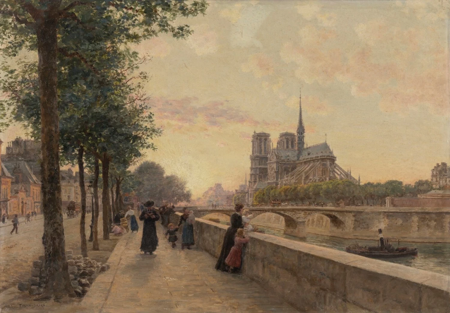 Marie - François Firmin, Girard, Il Quai de la Tournelle, Parigi